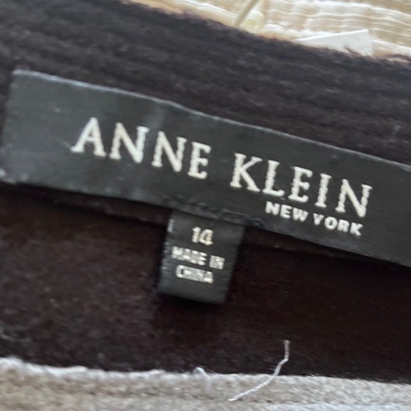 Vintage Anne Klein NY 100% Wool Stripe Flared Skirt Size 14 - Picture 6 of 6